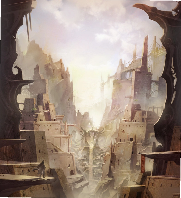 幻影之曲2:远古低语 剧情插画 王国废墟与女主角