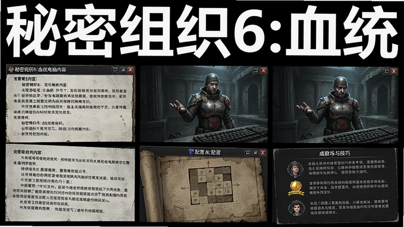 秘密组织6:血统电脑版完整游戏内容,涵盖剧情、解谜、配置、成就与技巧,标注“秘密组织6:血统”游戏标题