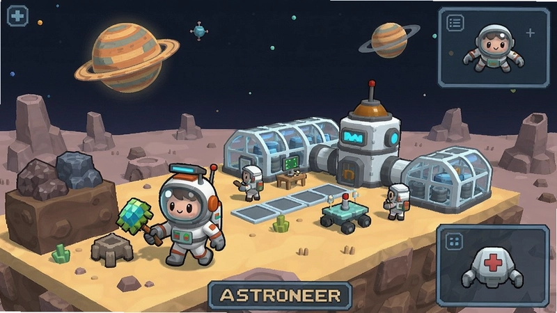 Astroneer 异星探险家 太空沙盒游戏 资源收集 基地建设 星球探索 联机合作 可爱画风