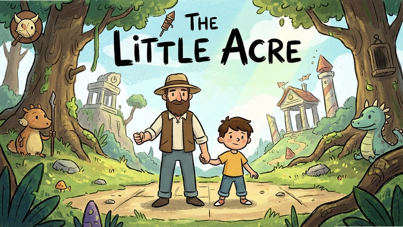 手绘动画风冒险游戏The Little Acre父子双主角在奇幻世界解谜,“The Little Acre”