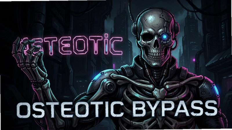Osteotic Bypass ��Ϸ���Ӿ�ͼ�����ڿƻ÷磬����չʾ������·ϵͳ���޺�ƹ����е������֯����Osteotic Bypass����������