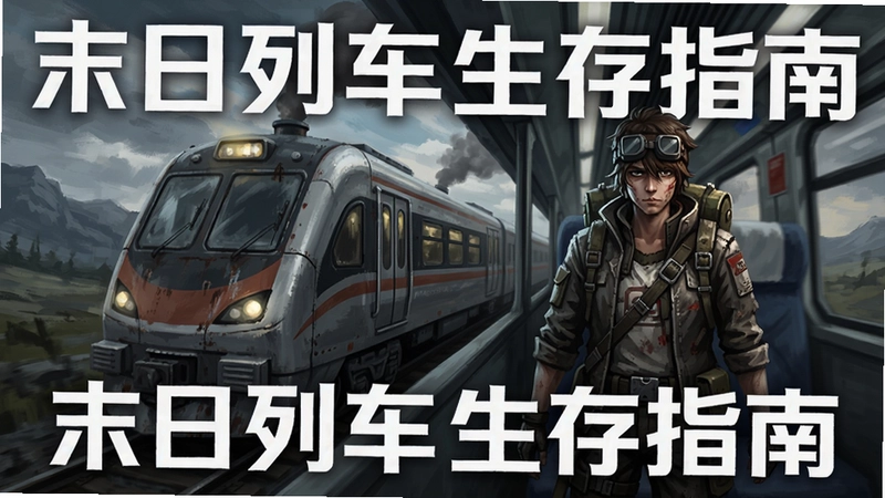 the final station最后一站游戏主视觉图,包含列车与主角,标注文字“末日列车生存指南”