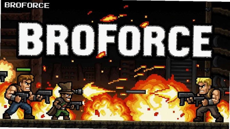 һ��չʾ��Broforce����ˬս�����������ػ���,�������,��ɫ����,ע����Broforce����Ϸ����