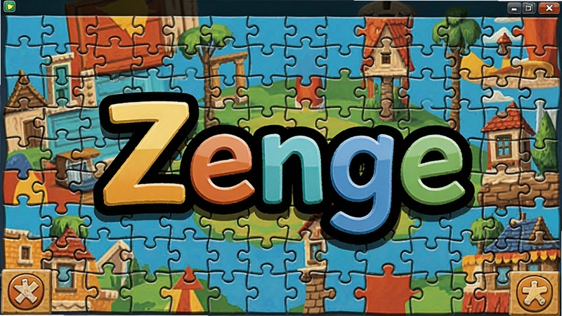 Zenge电脑版拼图艺术游戏主界面,文字“Zenge”