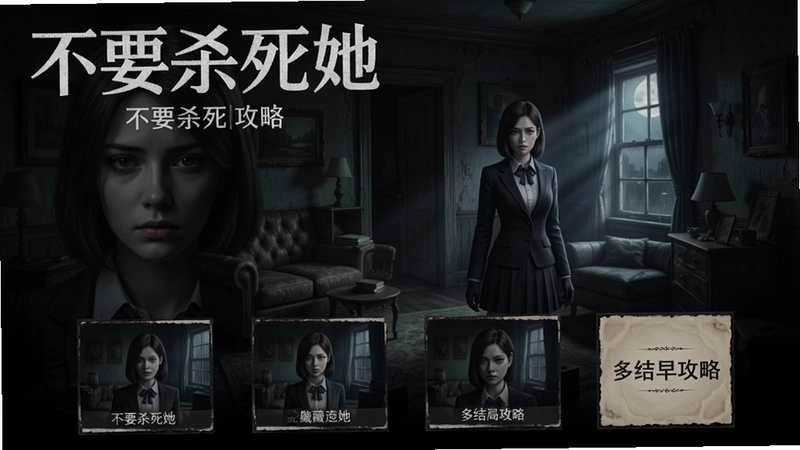 不要杀死她游戏精美场景,“不要杀死她”悬疑恋爱剧情,女主角隐藏身份,多结局攻略