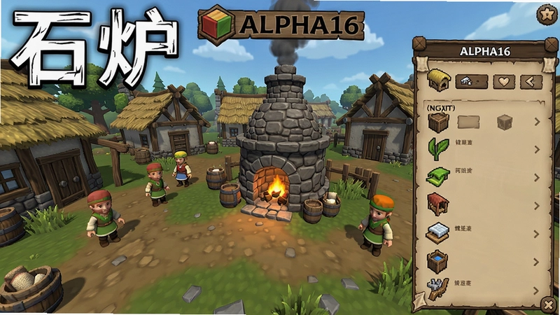 ʯ¯ALPHA16��Ϸ�������ͼ��չʾ��ׯ������ͽ���˵���ͼ�к������֡�ʯ¯ALPHA16��