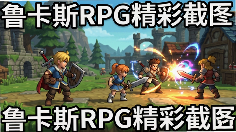 鲁卡斯RPG游戏高清画面展现角色冒险场景和战斗特效标题