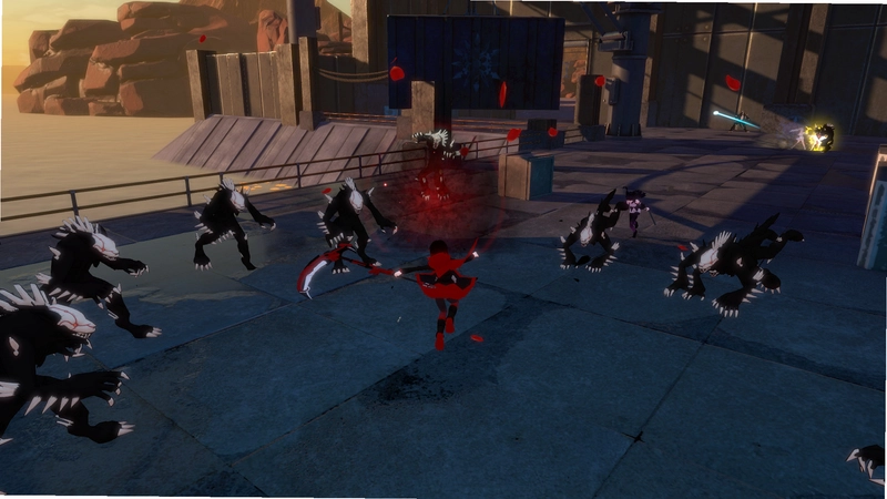 “RWBY: Grim Eclipse 多人联机战斗截图”