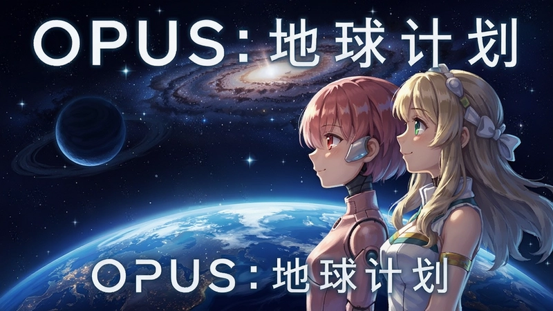 ��ϷOPUS������ƻ����Ӿ�ͼ���ǿձ����»����˰�ķ����ɯң����ɫ���򣬻���Ψ����������ע���֡�OPUS������ƻ���