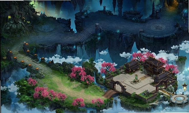 虚无冒险 新手村组队打怪升级场景