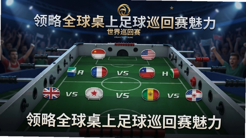 桌上足球:世界巡回赛 游戏主界面 世界杯巡回赛 各国球队对战, 文字