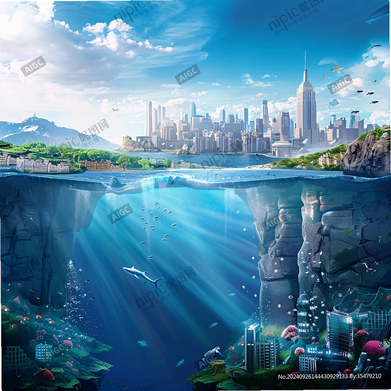 淹没之城 结局画面 城市升起海面