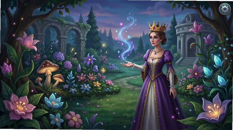 皇后的花园 游戏画面 展示 花园 王后 植物 魔法 场景 唯美