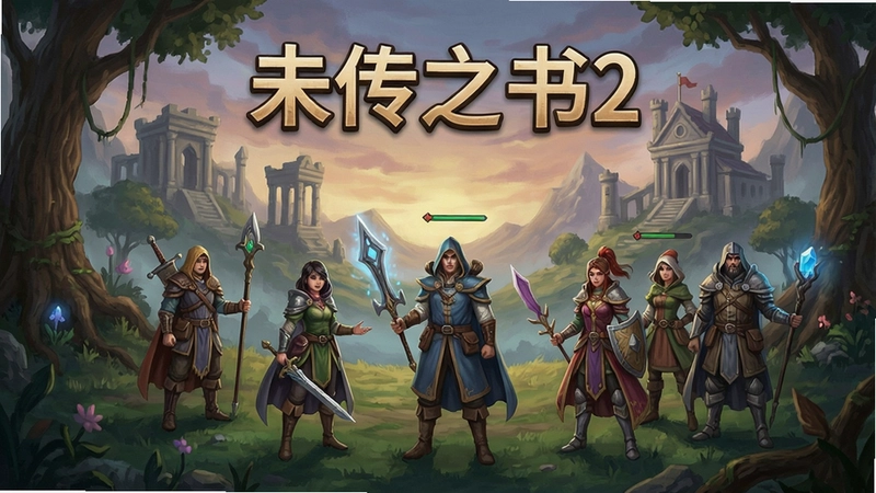 未传之书2游戏场景精美画风与多角色集结,奇幻冒险氛围