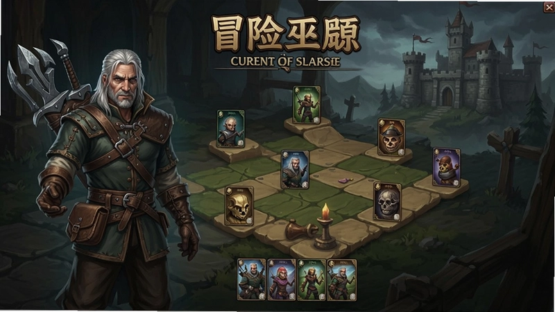 巫师:冒险游戏 电脑版 游戏主界面 角色立绘 棋盘冒险 卡牌 中文版