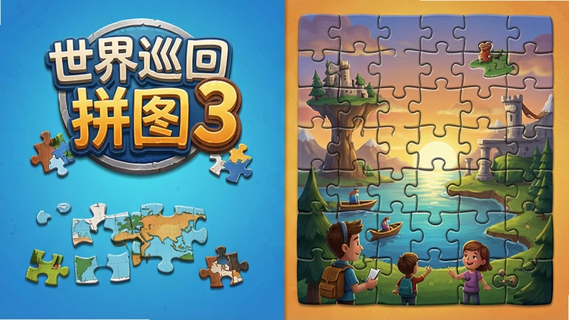 ���ɡ�����Ѳ��ƴͼ3����Ϸ��������ƴͼ�羰���棬������ϷLOGO������Ѳ��ƴͼ3����ƴͼ��Ƭ