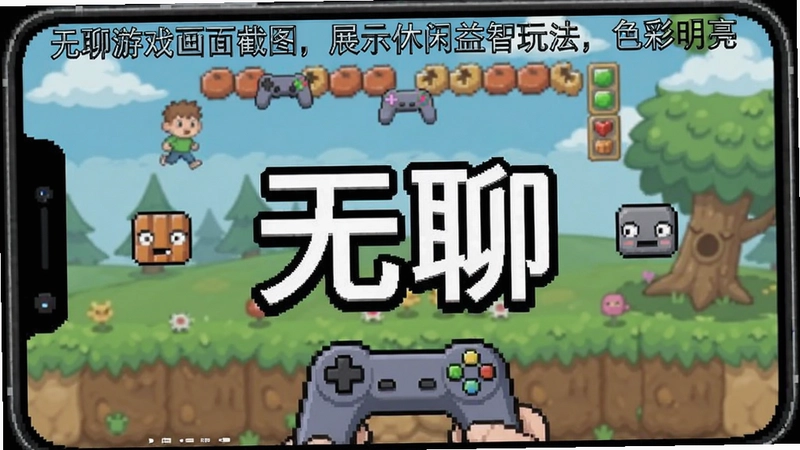 关键词必须包含“无聊”,文字可概括全文内容,例如: