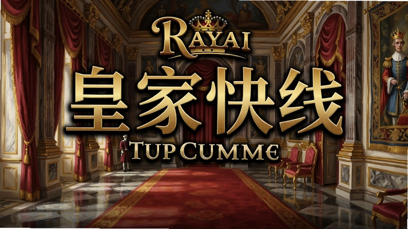 皇家快线 电脑版游戏主宣传海报,皇家宫廷背景的RPG游戏宣传图