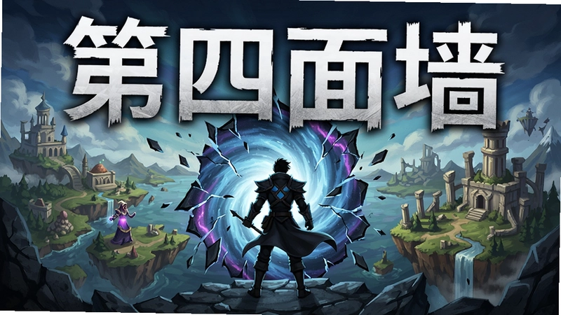 《第四面墙》游戏主视觉海报,
