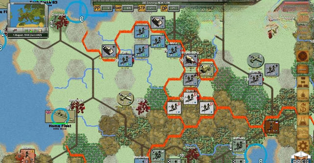 欧洲战略战争兵种截图
