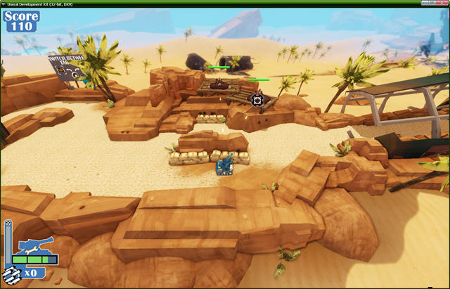 机动小坦克操作界面