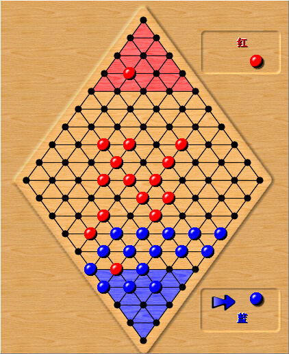弹珠跳棋对战画面