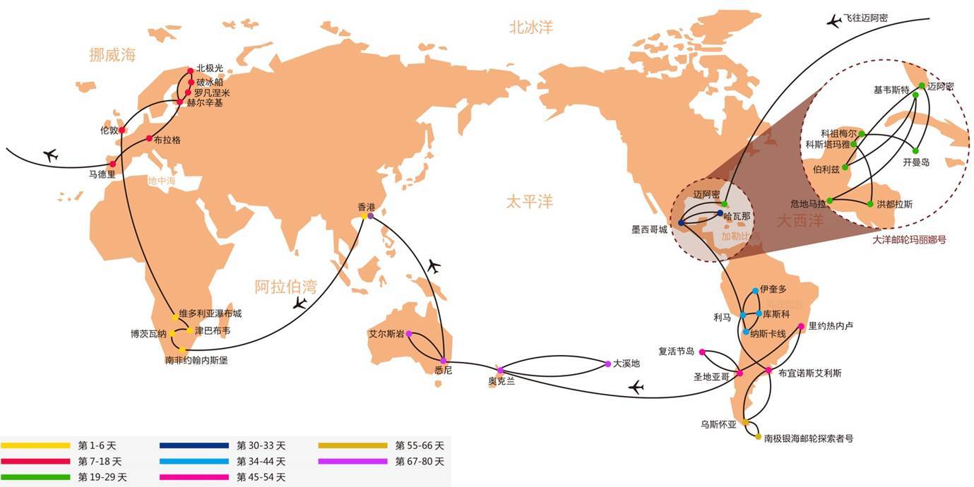 80天环游世界单机版挑战路线规划全球地图
