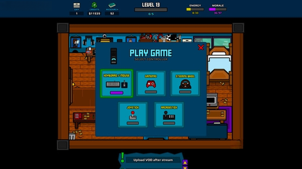 职业玩家大亨(Gamer Career Tycoon)游戏快捷键