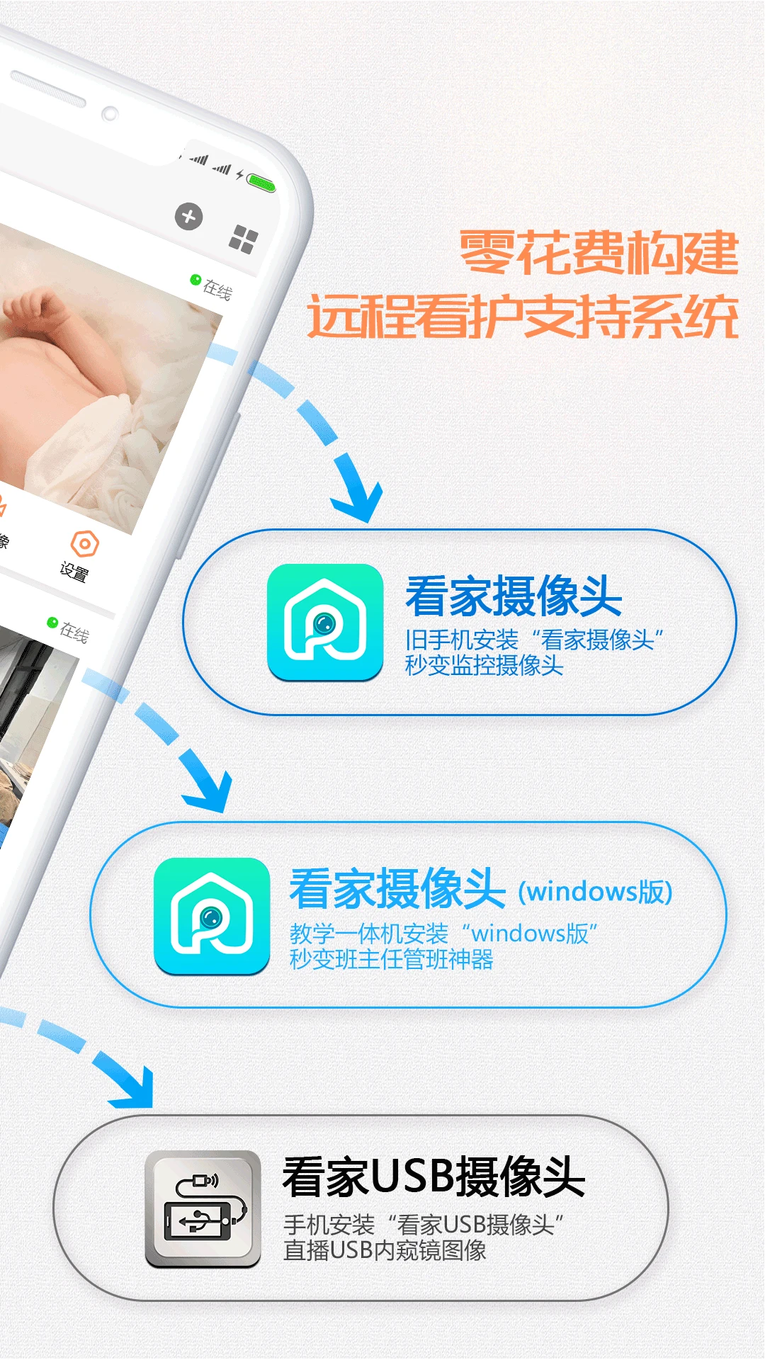 看家观看端网络设置