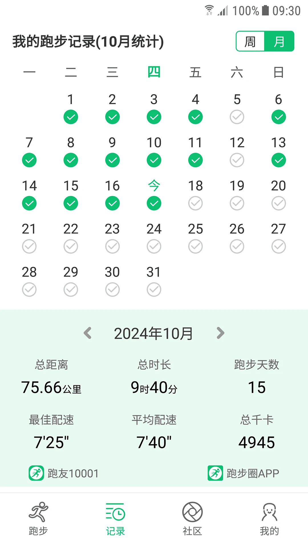 跑步圈数据同步与分享