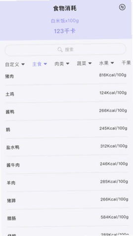 卡路里计算器预览图