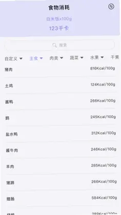 卡路里计算器预览图