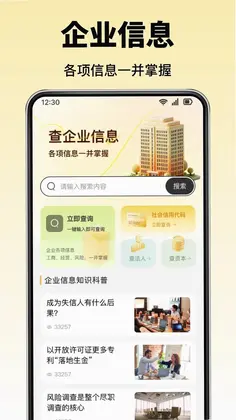 企业查信用预览图