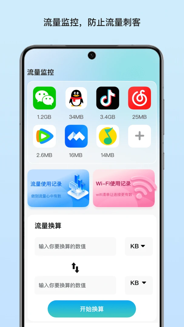 月渡流量管家流量单位换算