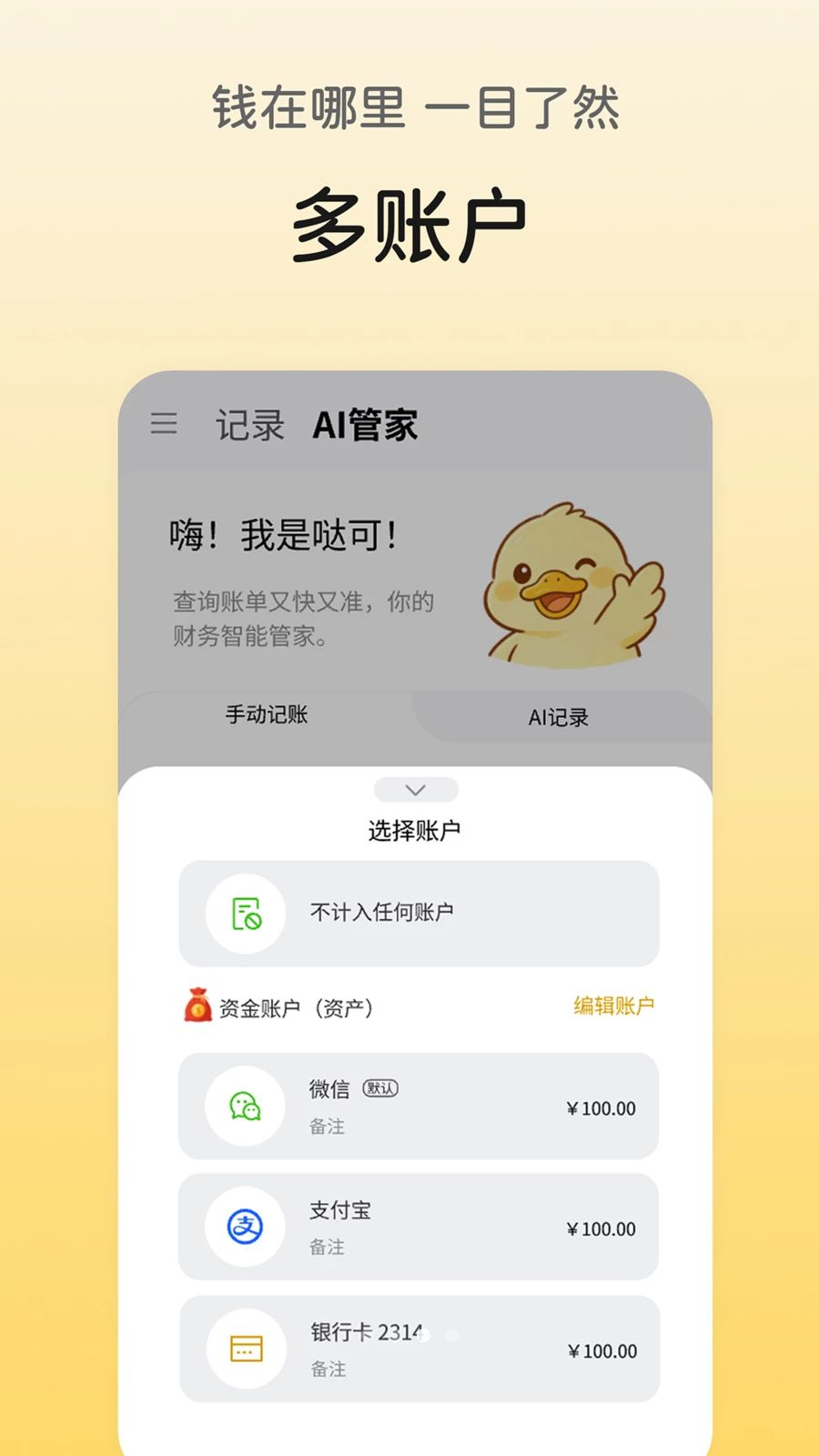 哒可记账多账本