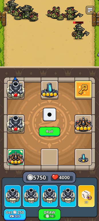 Dice Mage TD 战斗场景