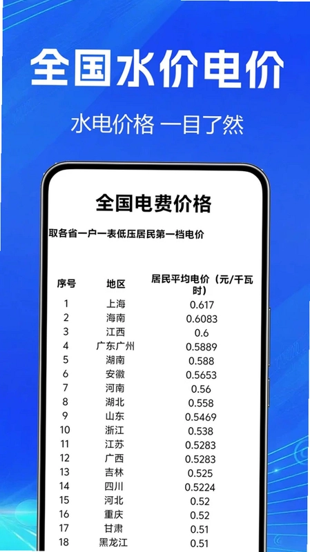 水电查询简易软件预览图