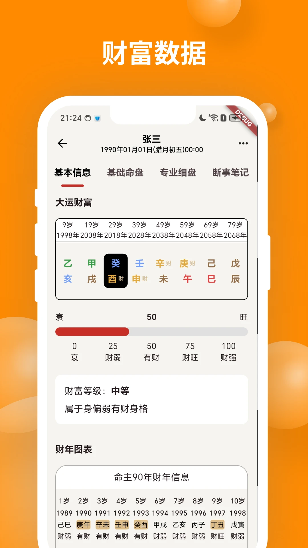 辰时八字排盘预览图