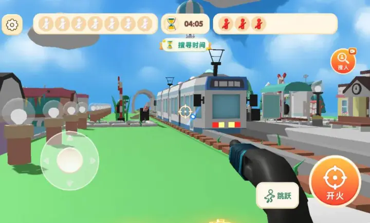超级涂鸦变色龙捉迷藏画画对战场景