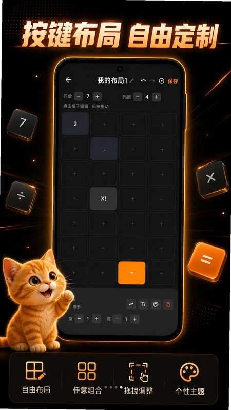 小橘猫咪计算器预览图