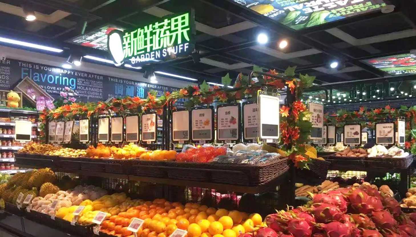 多菜生鲜超市门店配送范围示意图