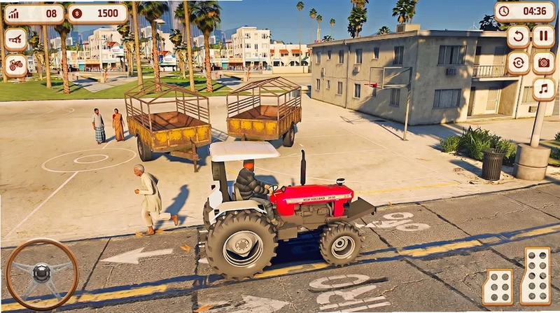 印度拖拉机游戏3D农场Indian Tractor Game Farming 3d预览图