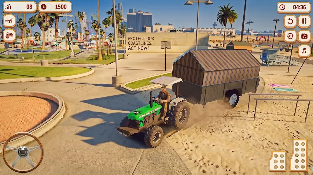 Indian Tractor Game Farming 3d画面