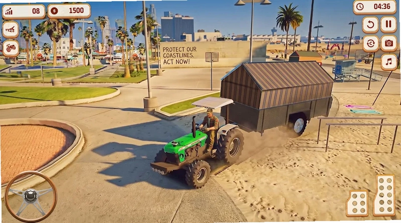 印度拖拉机游戏3D农场Indian Tractor Game Farming 3d预览图