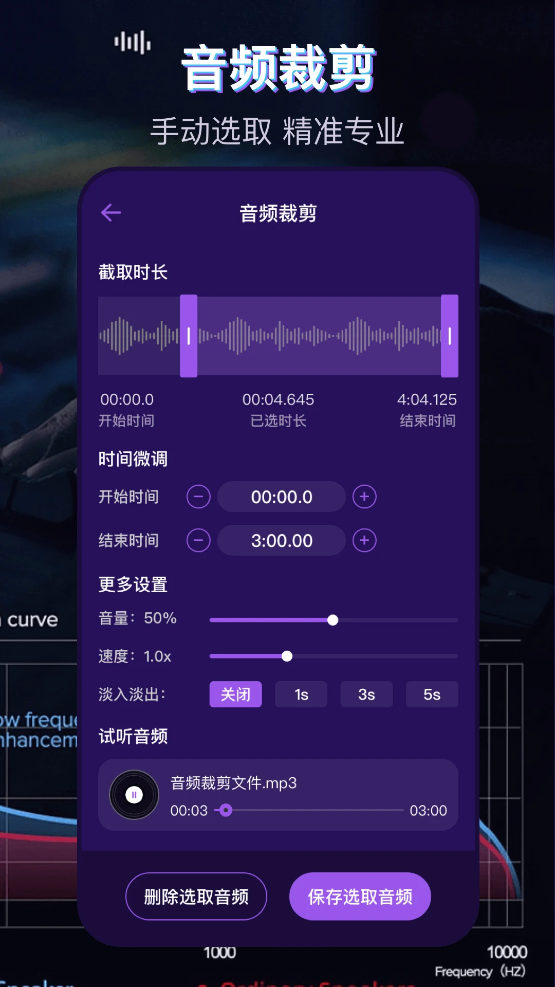 音乐播放器MP3格式转换质量测试