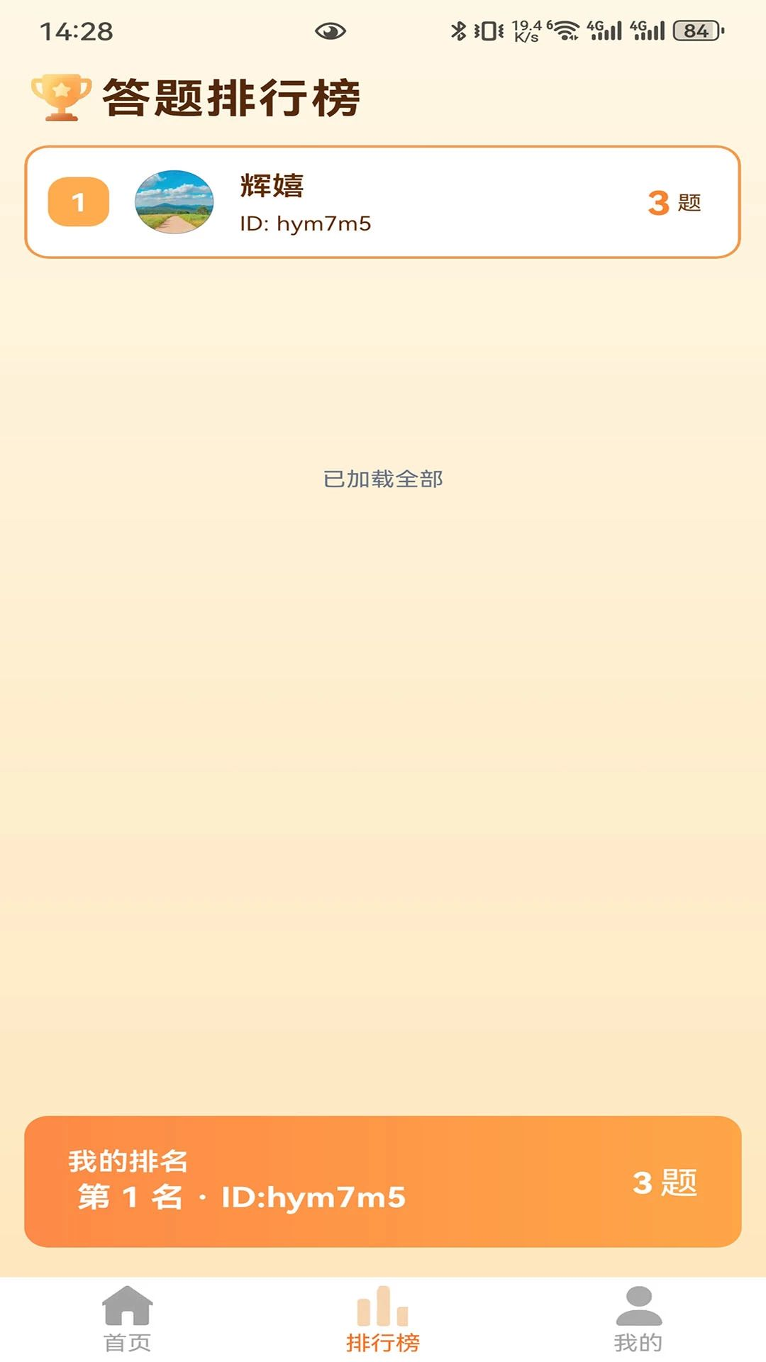 辉嬉荣誉榜单
