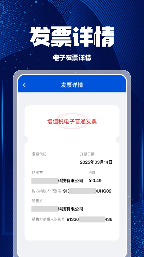 支持的发票格式