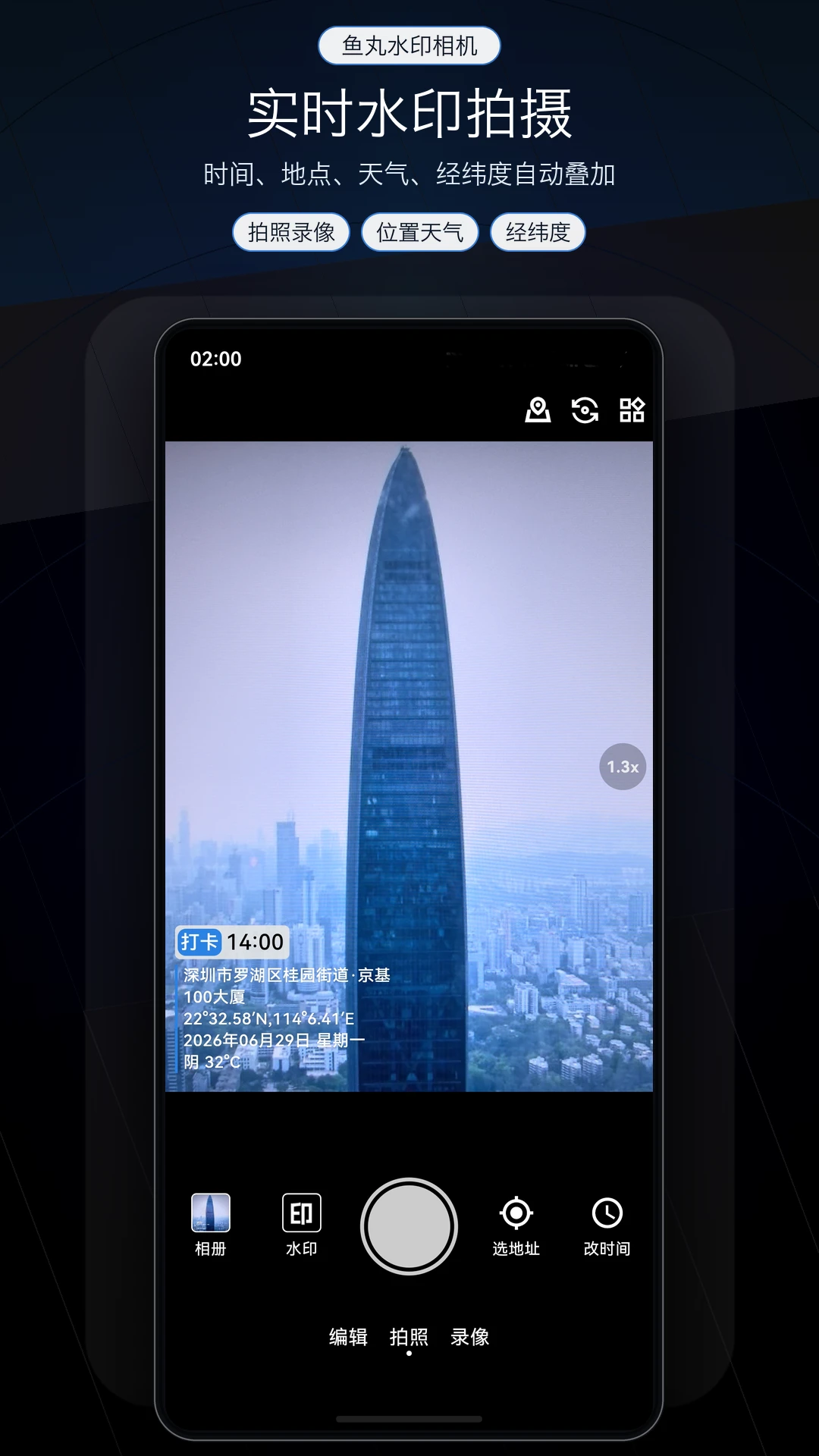 鱼丸水印相机工作场景