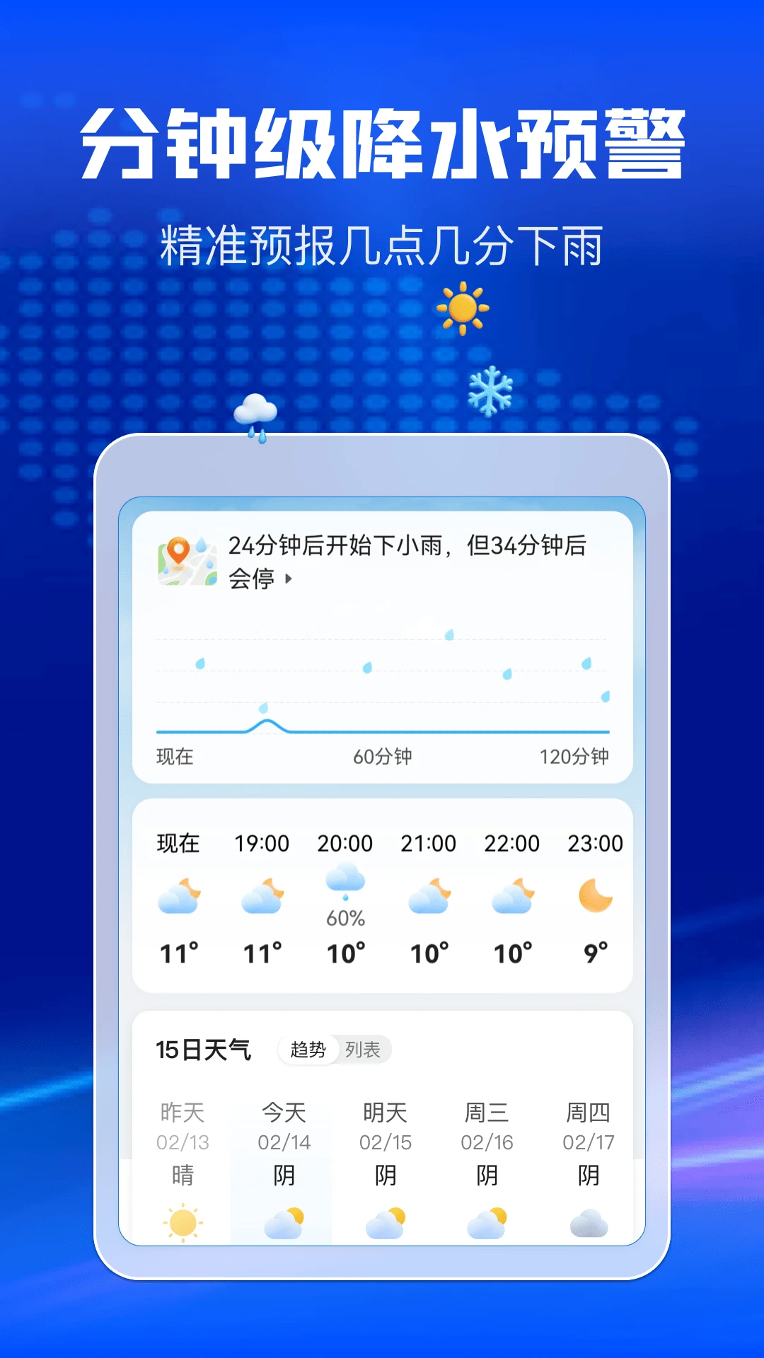 AI天气提醒设置