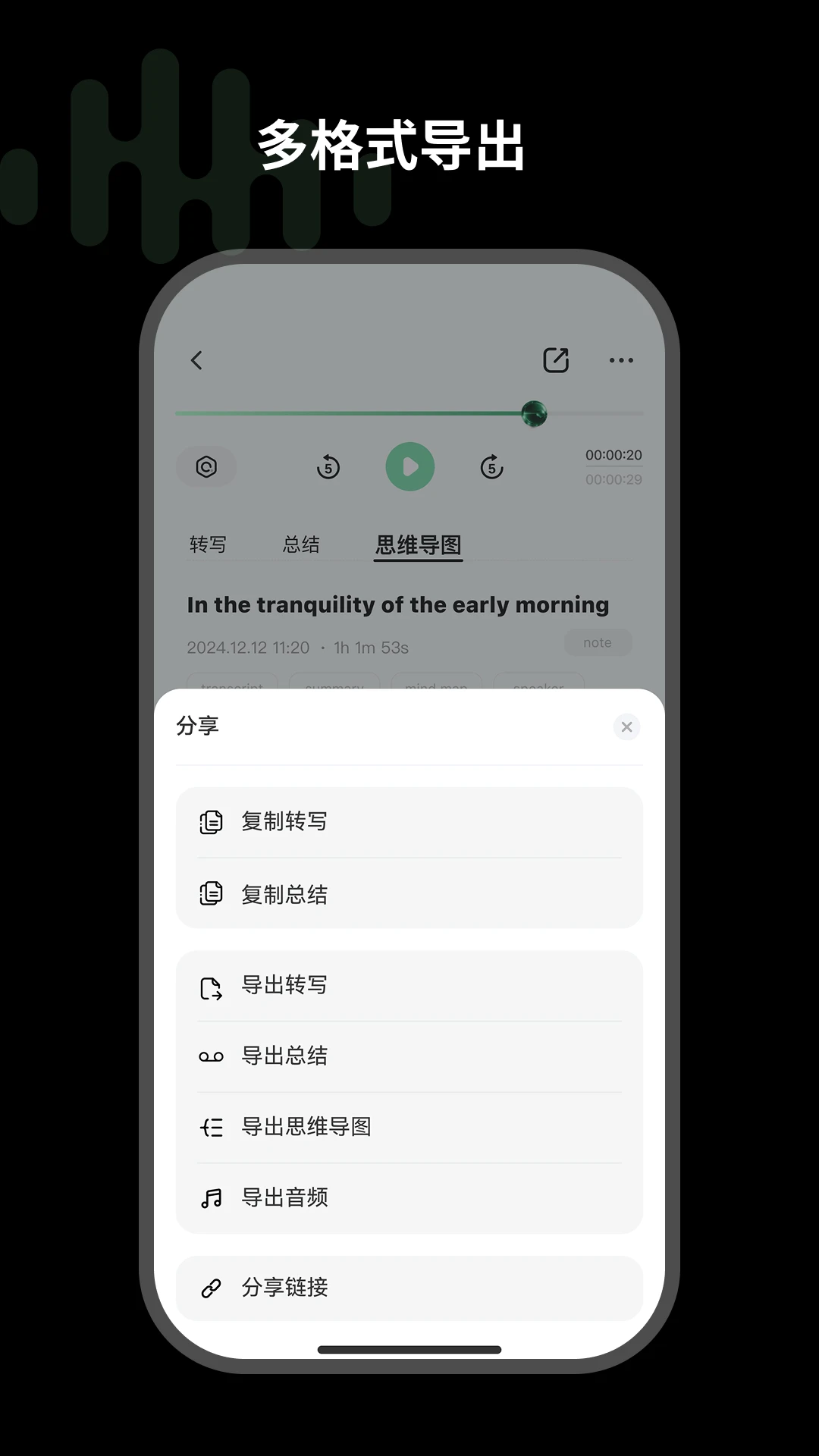 悦会转写功能